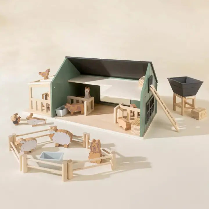 Wooden Farm & Accessories Set
