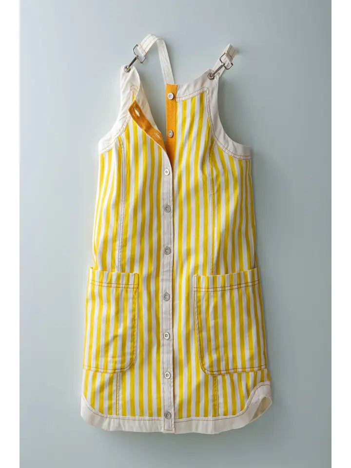 Sunshine Stripe Overall Dress