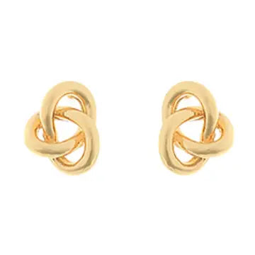 Gold Love Knot Stud