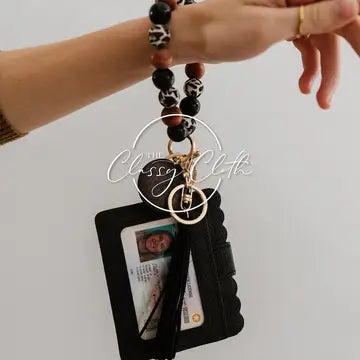 Mama Wristlet Keychain Wallet