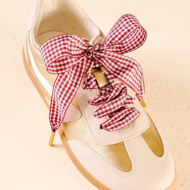 Gingham Shoelaces