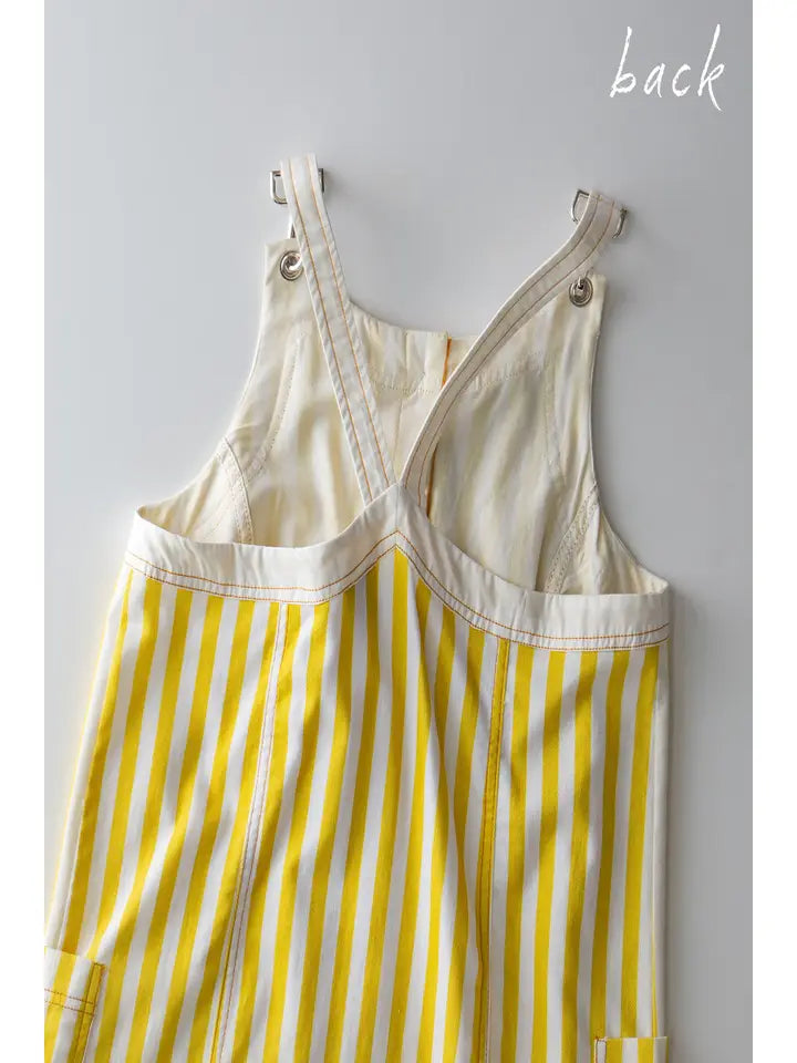 Sunshine Stripe Overall Dress