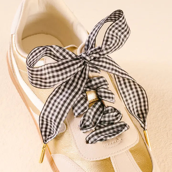 Gingham Shoelaces