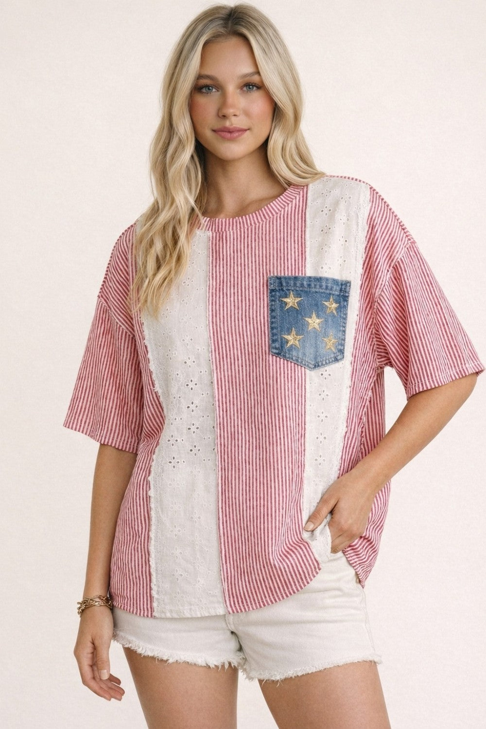 Feminine Classic Americana Top