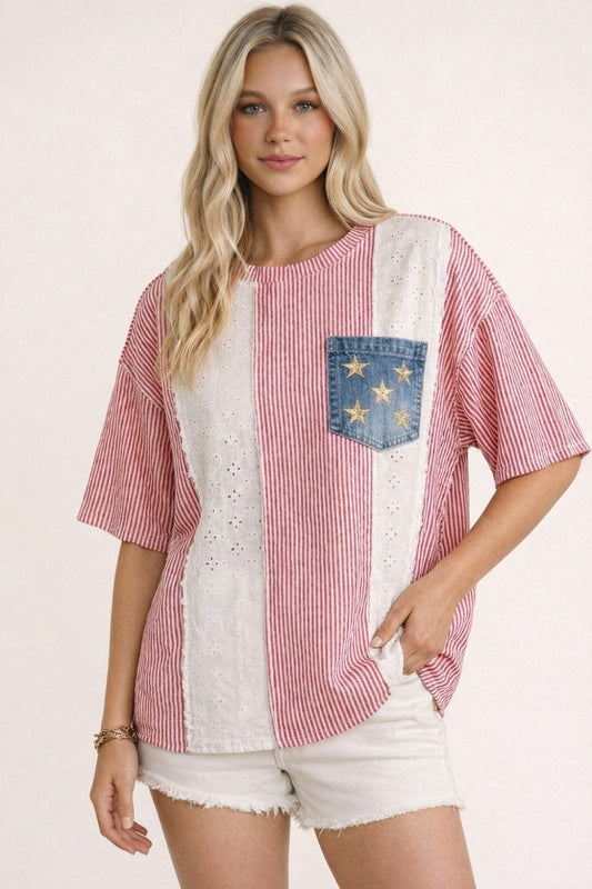 Feminine Classic Americana Top