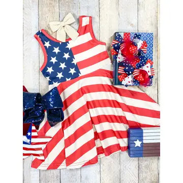 American Flag GIrls Dress