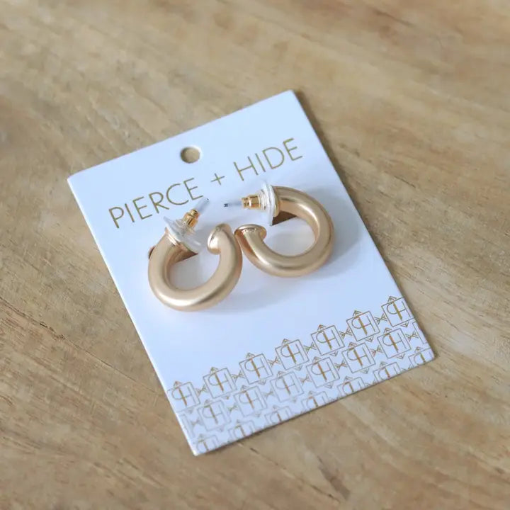 Custom Everyday Mini Gold Hoop