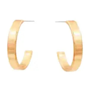 Flat Medium Gold Hoop