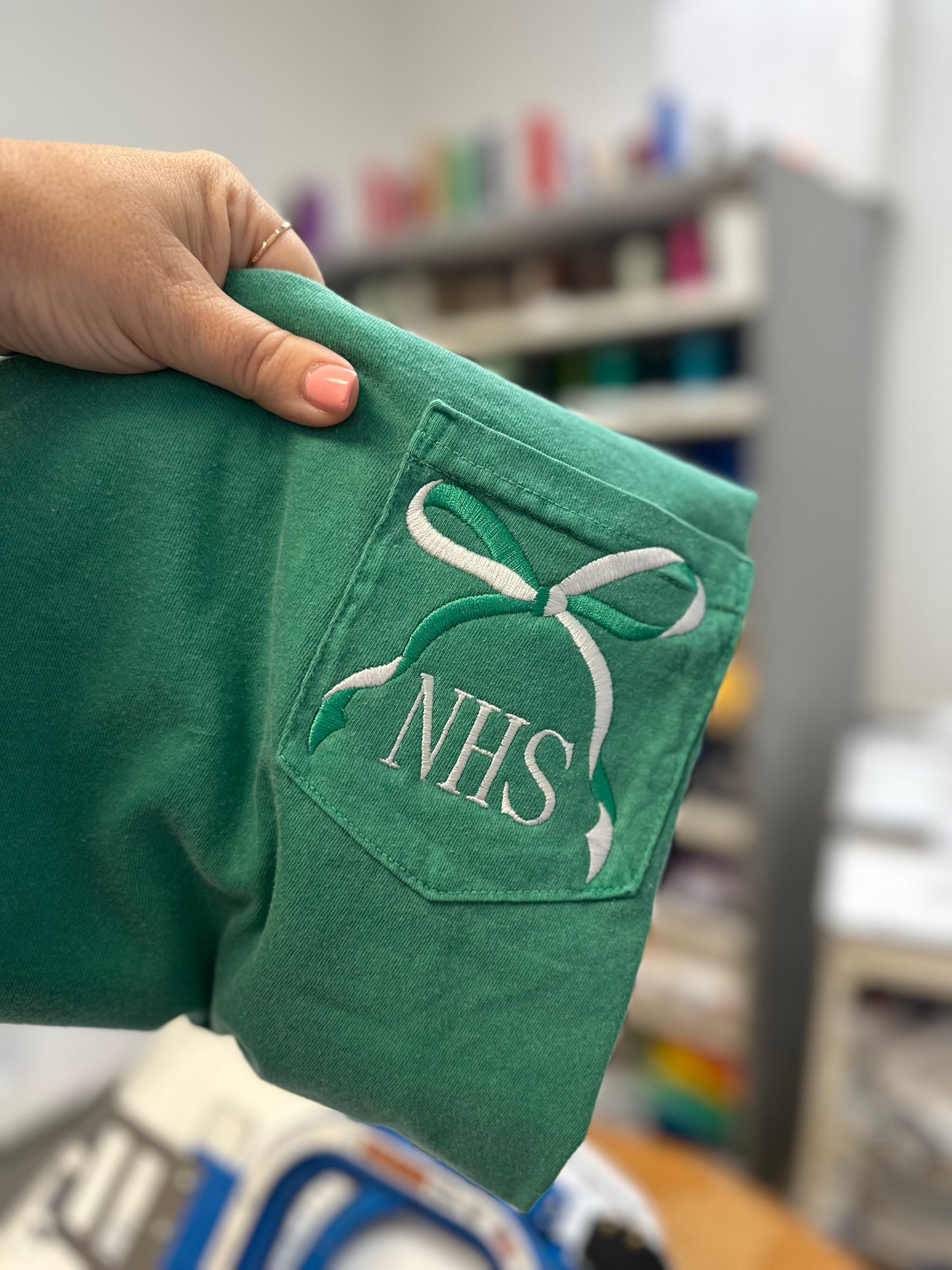 NHS Embroidered Pocket Tshirt