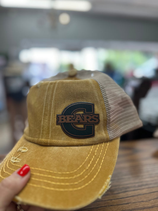 Gold C Bears Patch Hat