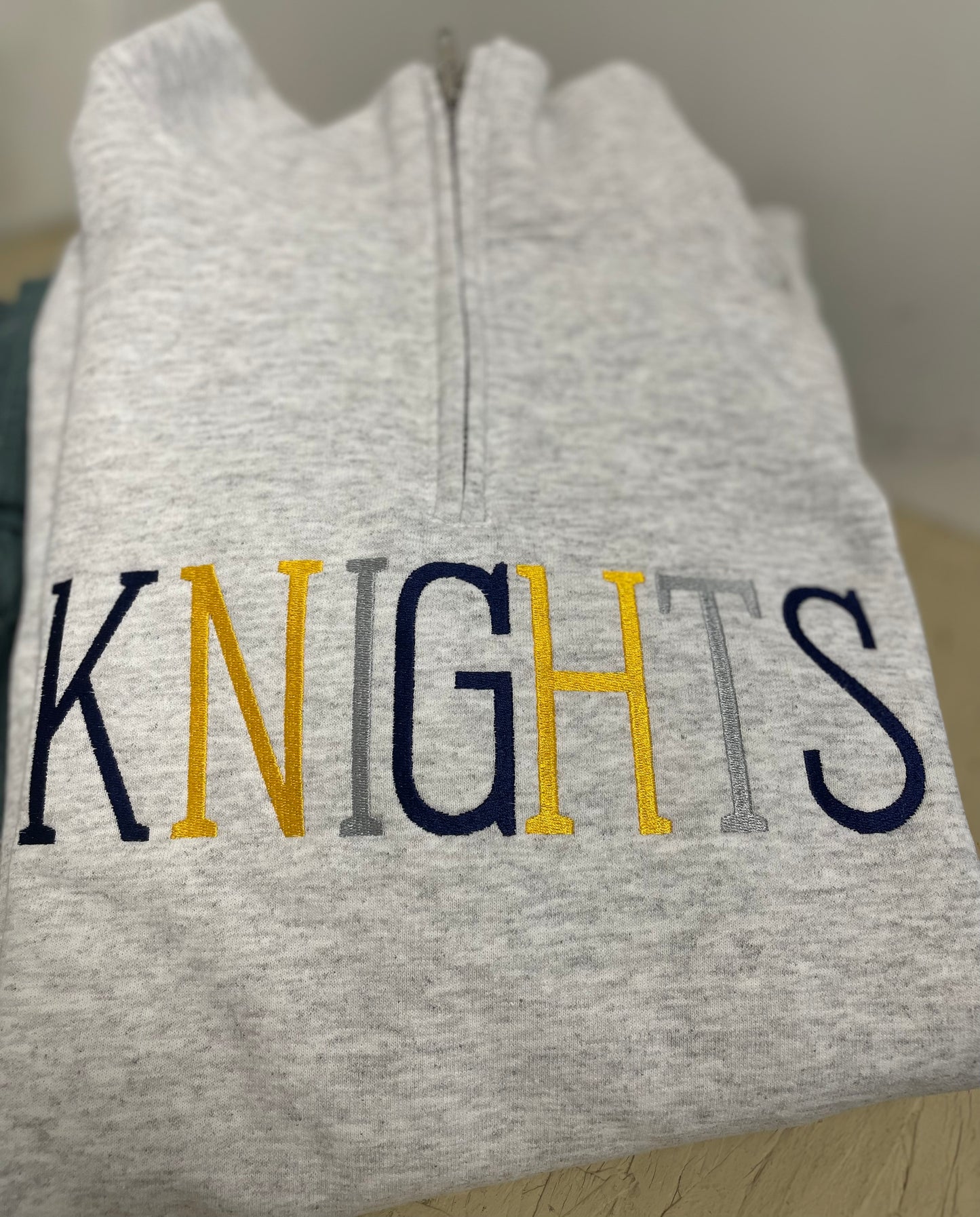 Block Embroidery 1/4 Zip (CUSTOM PREORDER)