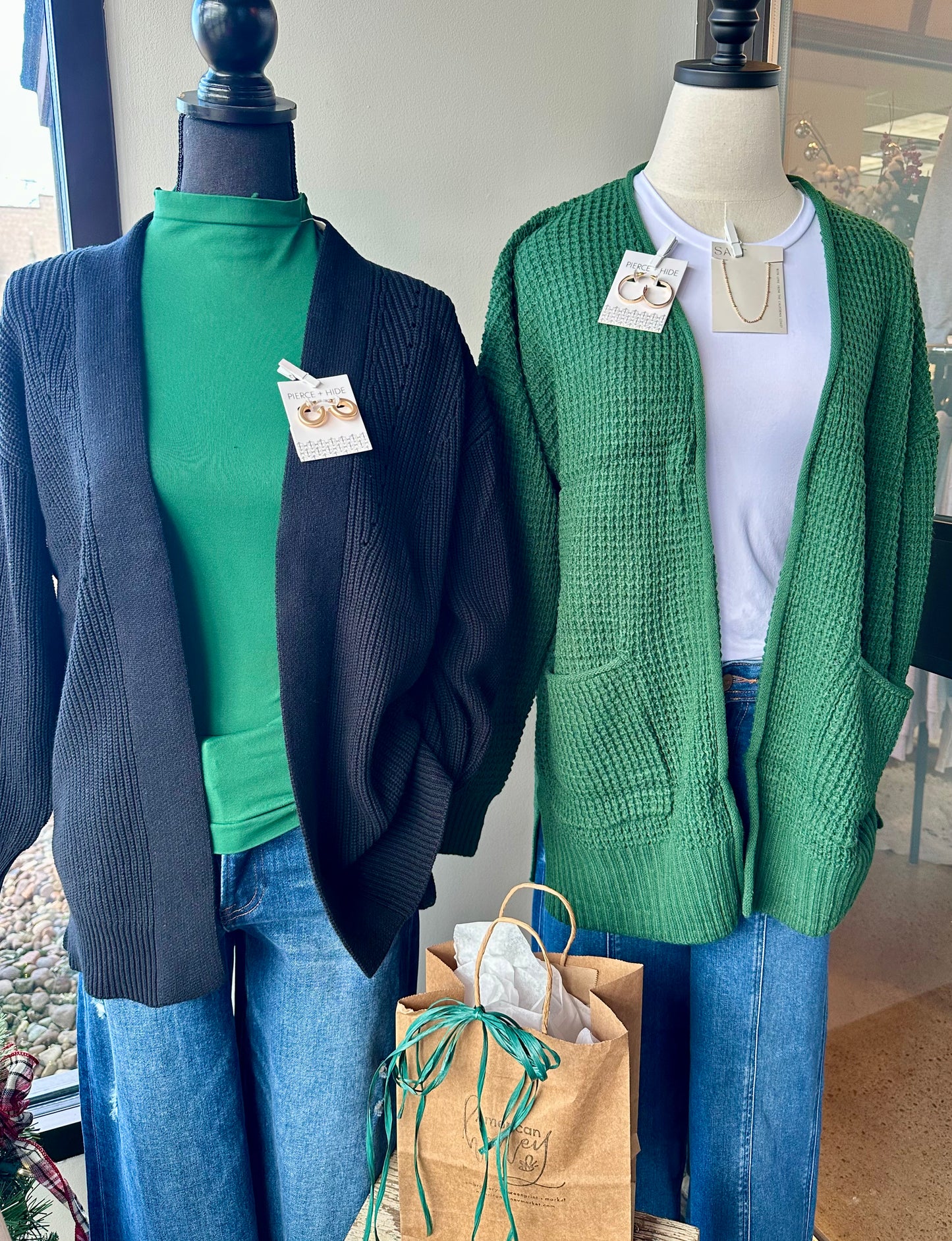 Eyelet Open Cardigan