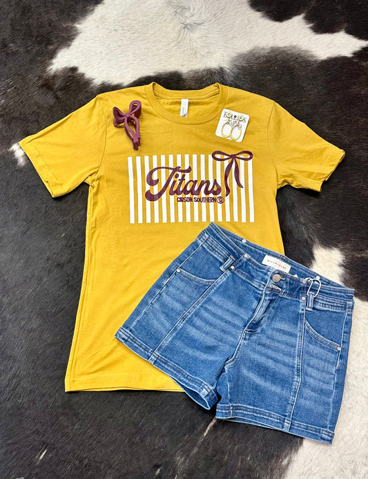 Stripes & Bow Spirit Tee