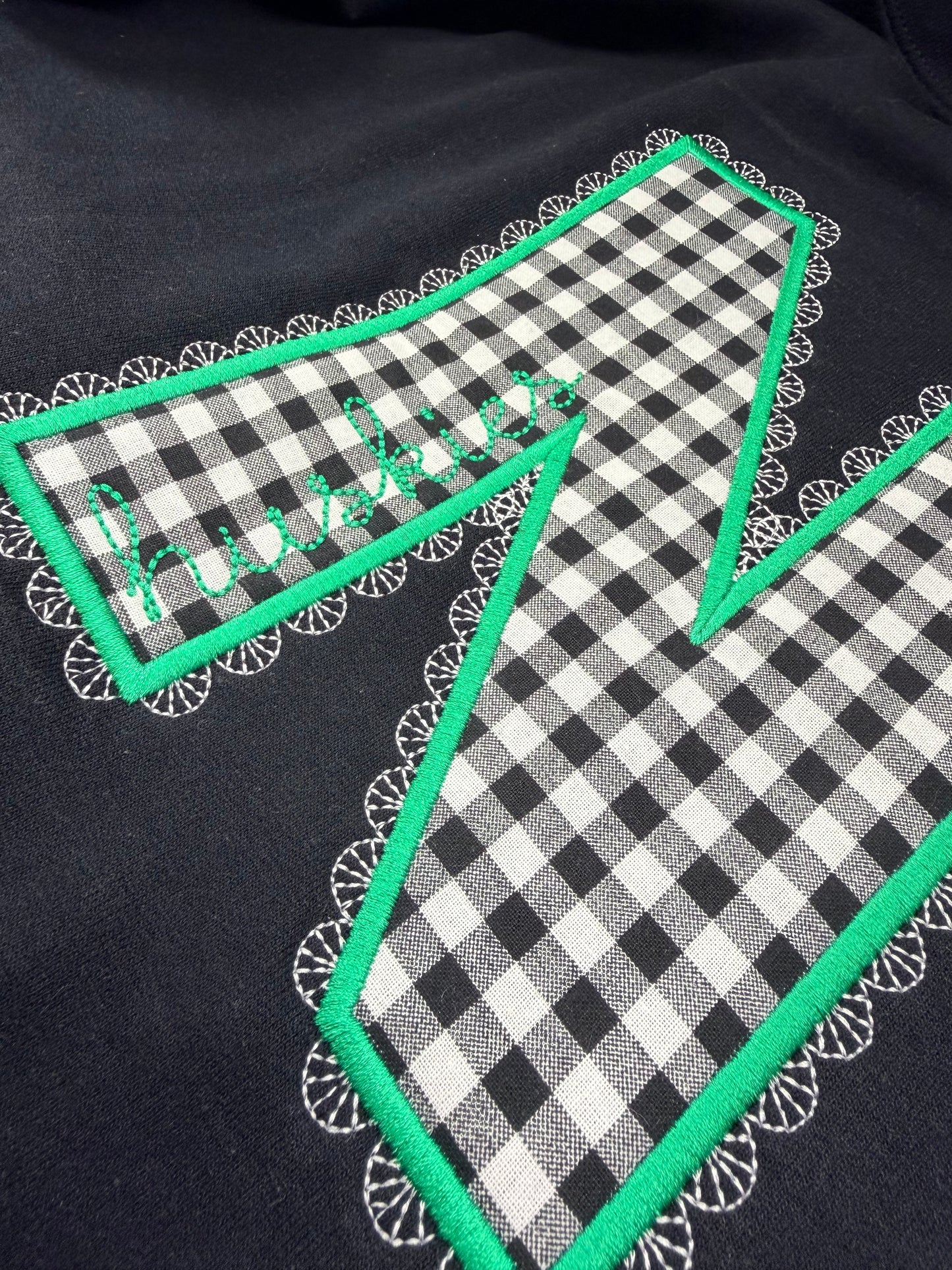 Gingham Lace Spiritwear Crewneck
