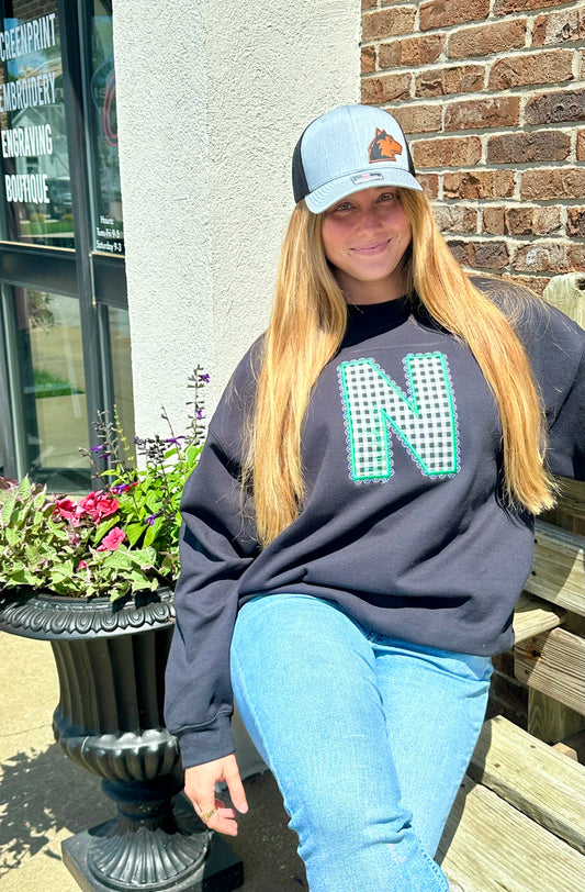 Gingham Lace Spiritwear Crewneck