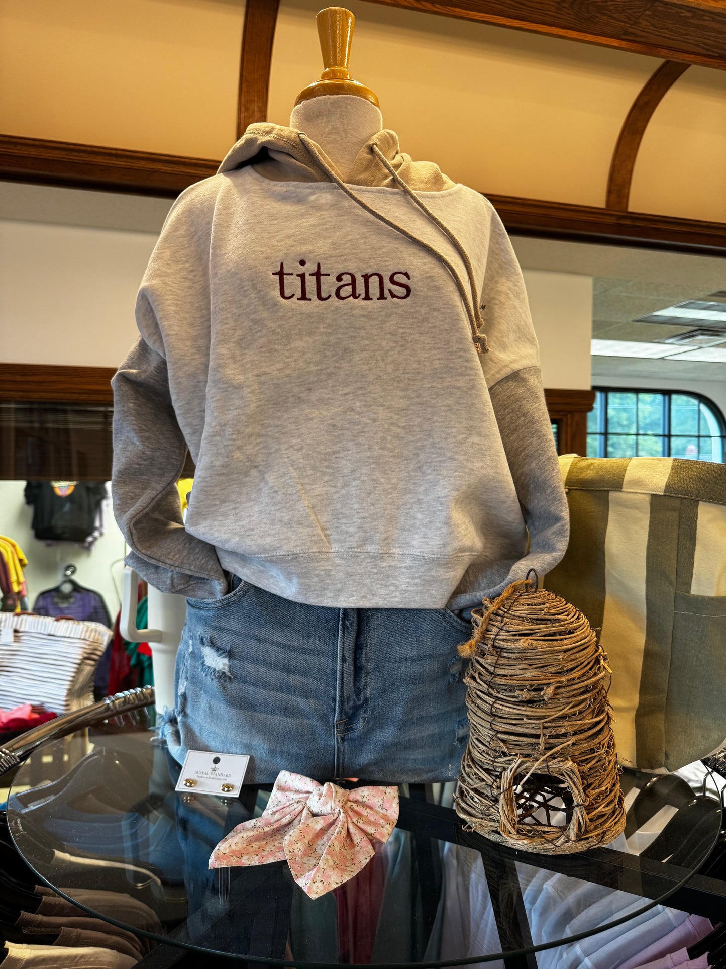 Colorblock Cropped Hoodie