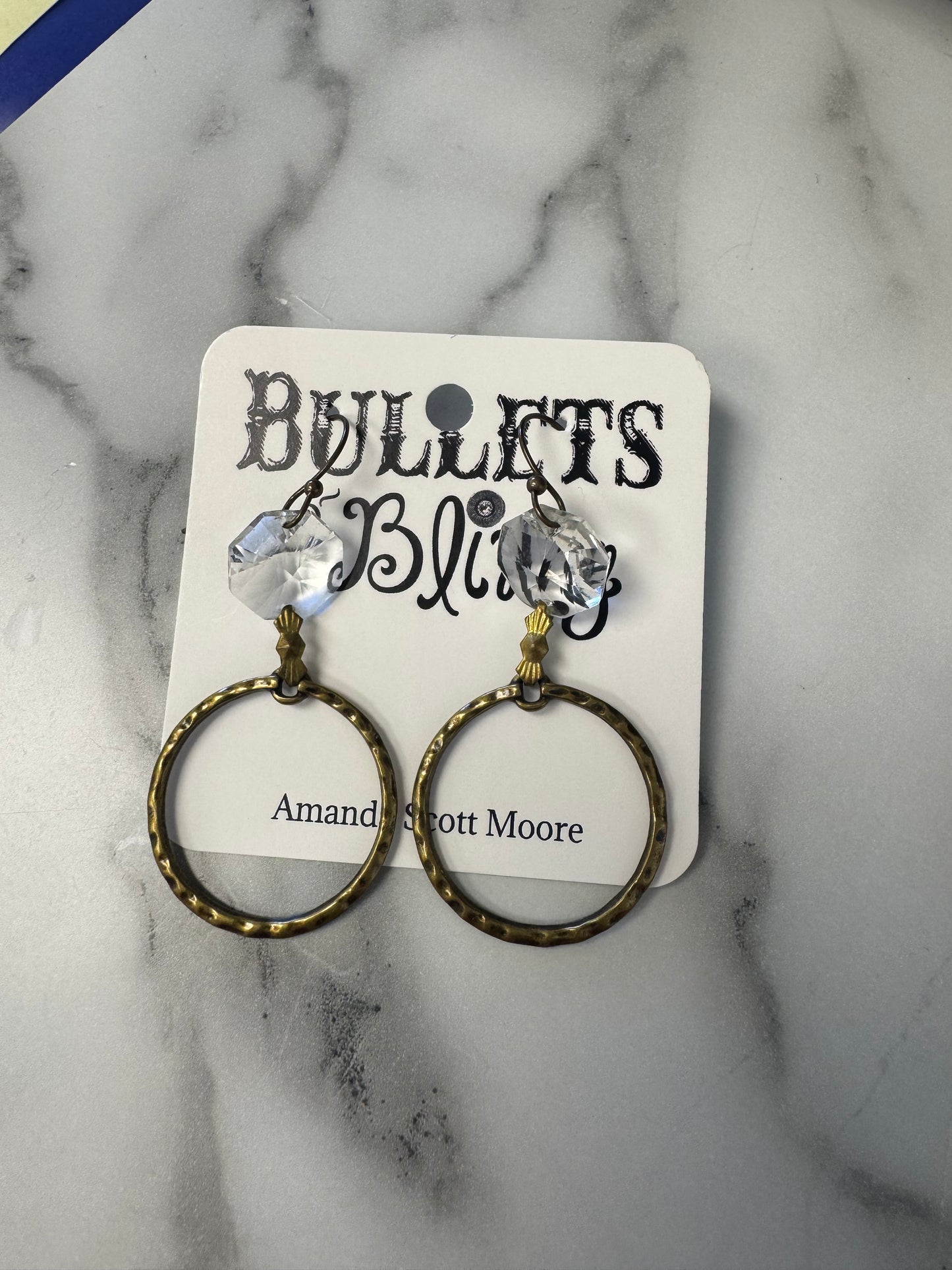 Bullets to Bling Dangle Earrings