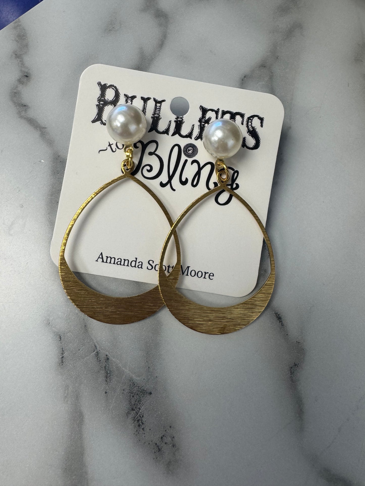 Bullets to Bling Dangle Earrings