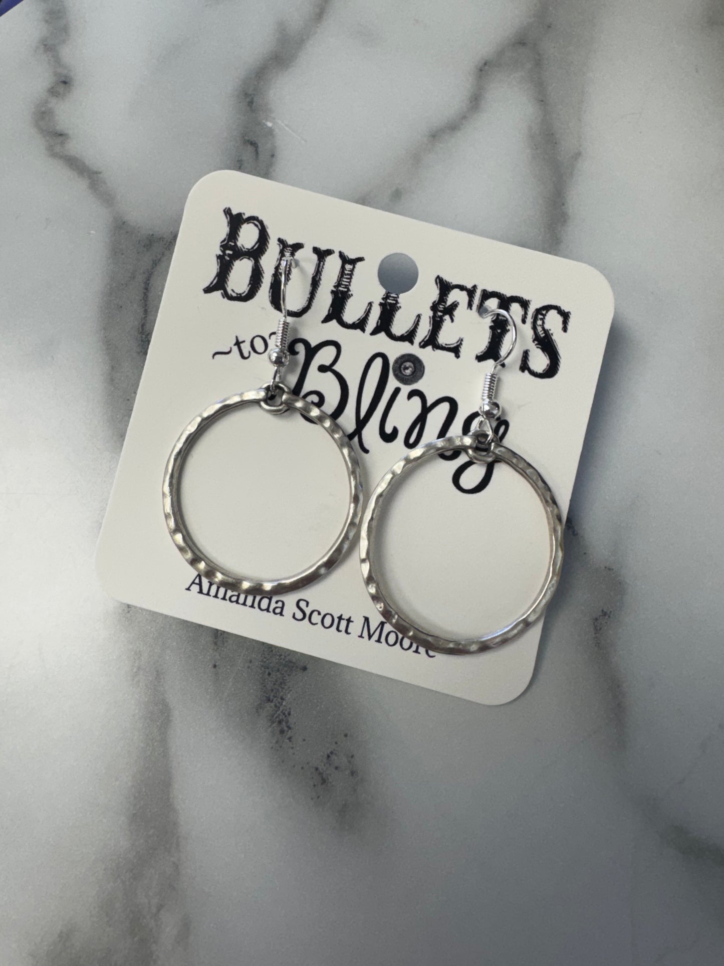 Bullets to Bling Dangle Earrings
