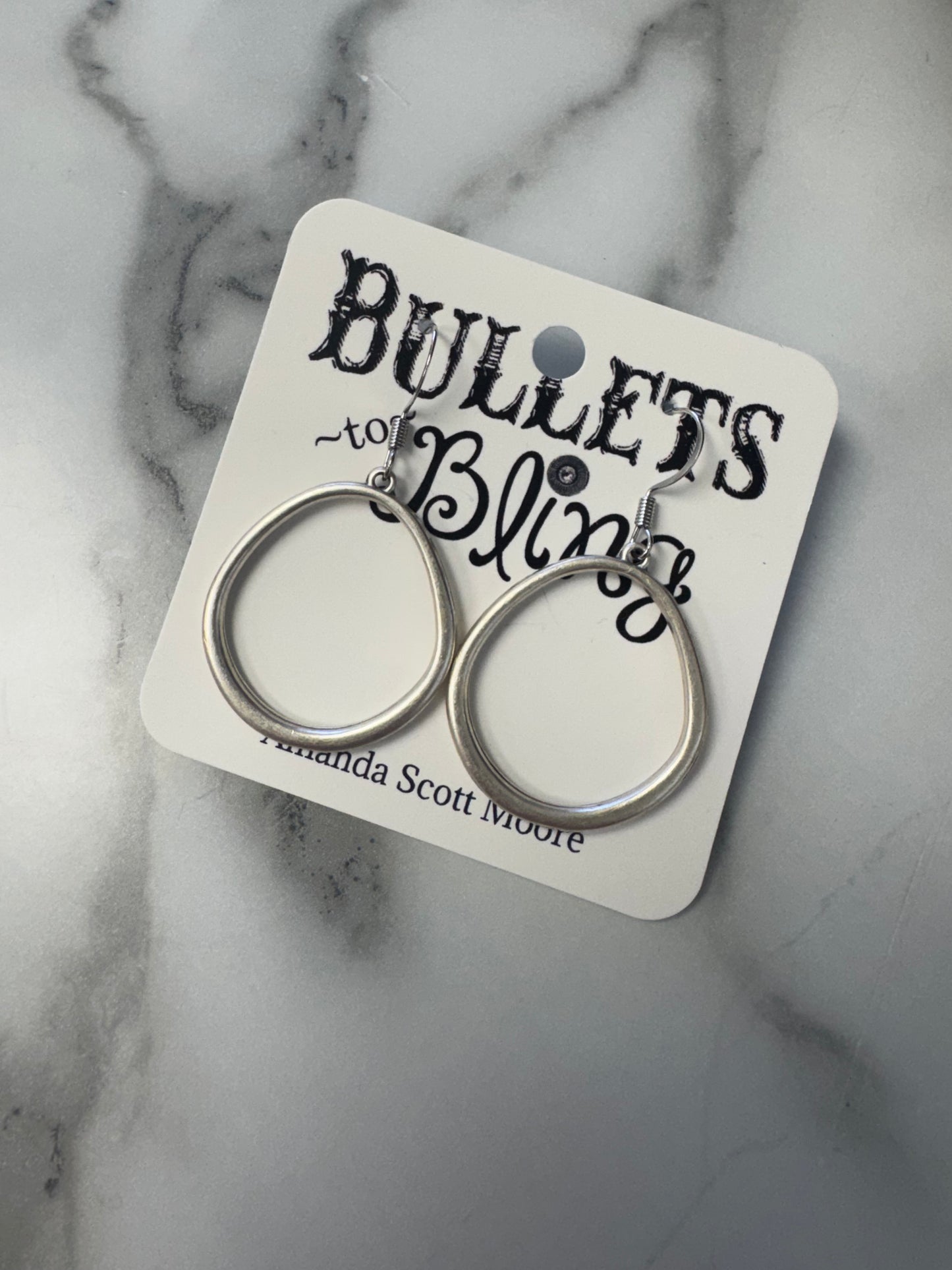 Bullets to Bling Dangle Earrings