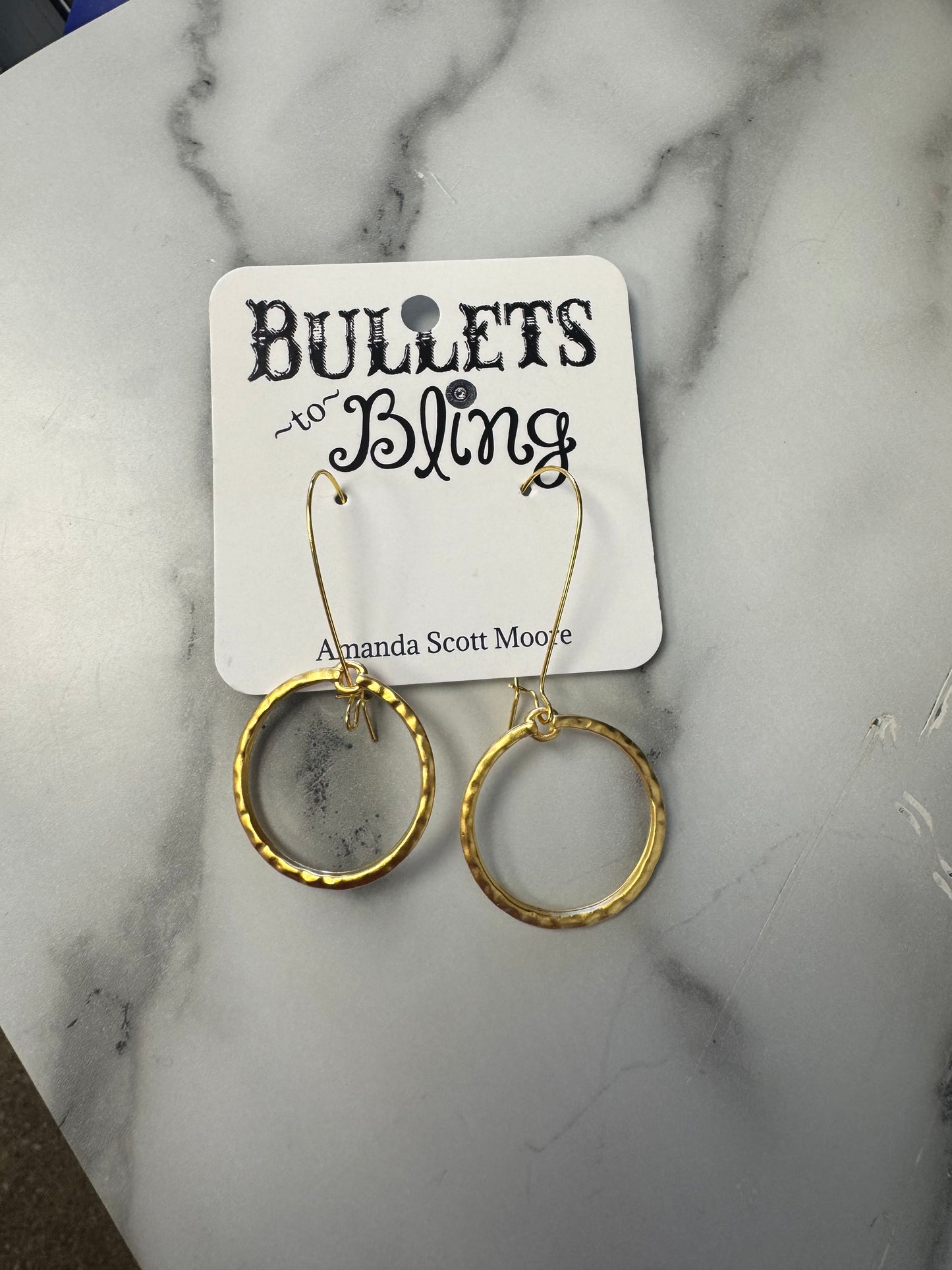 Bullets to Bling Dangle Earrings
