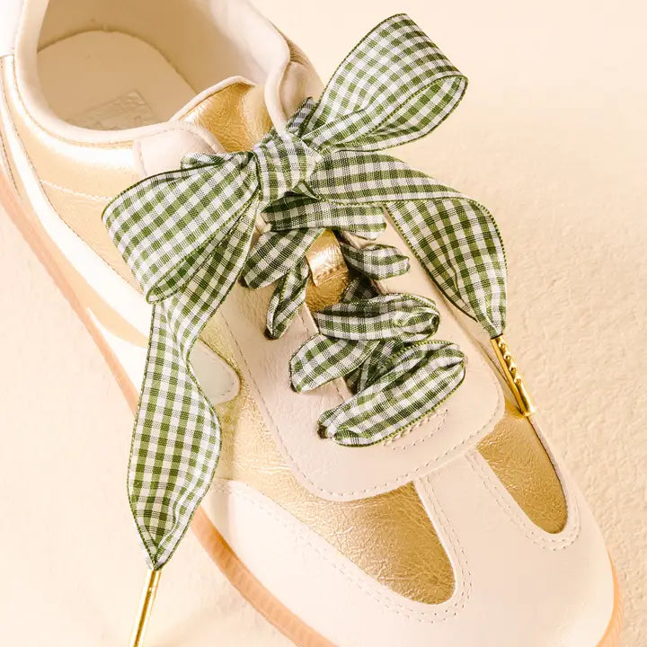 Gingham Shoelaces