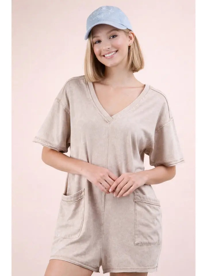 Oversized Casual Knit Romper