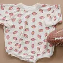 Football Bamboo Bubble Romper