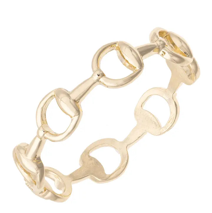 Gold Bit Bangle