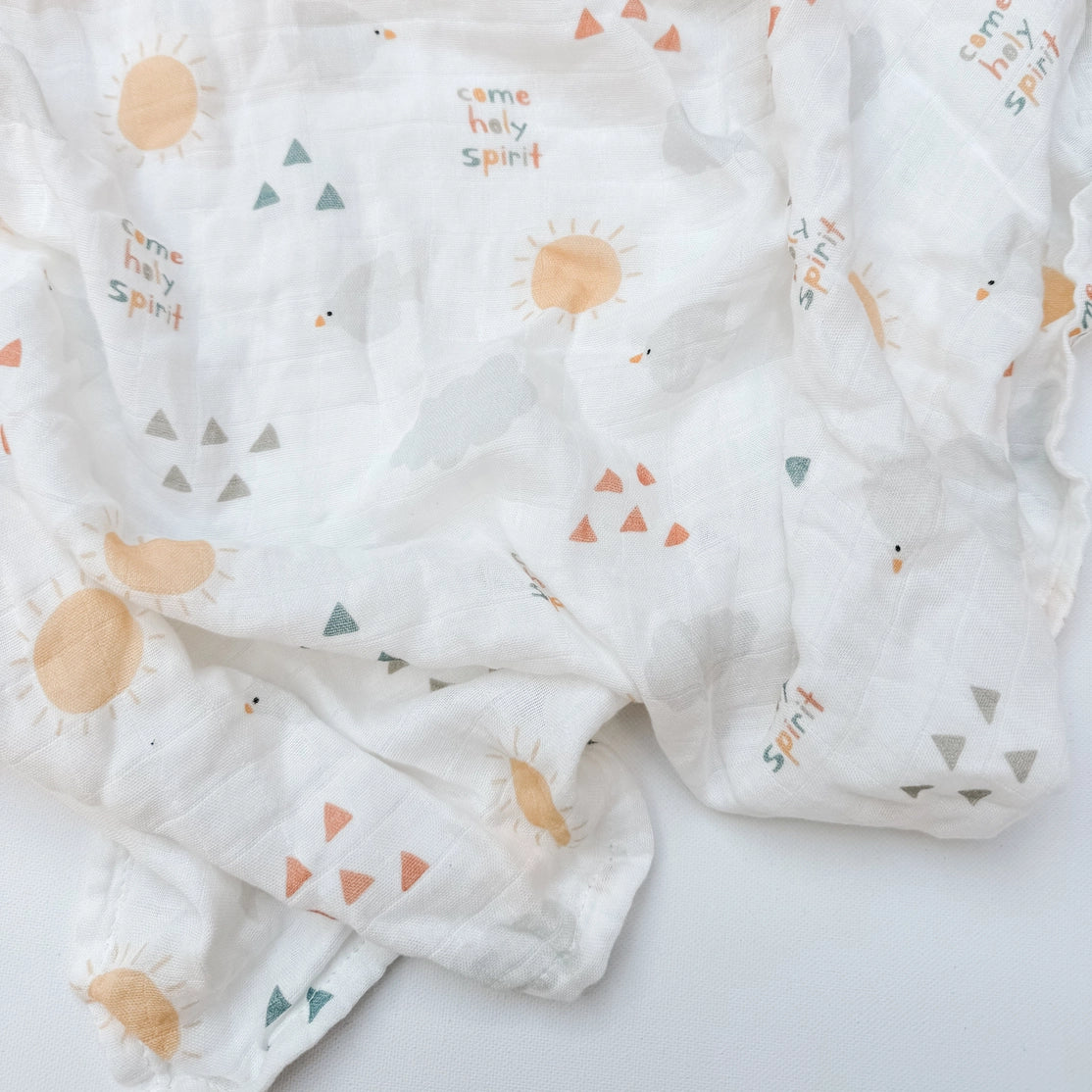 Come Holy Spirit Muslin Blanket