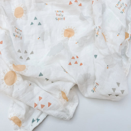 Come Holy Spirit Muslin Blanket