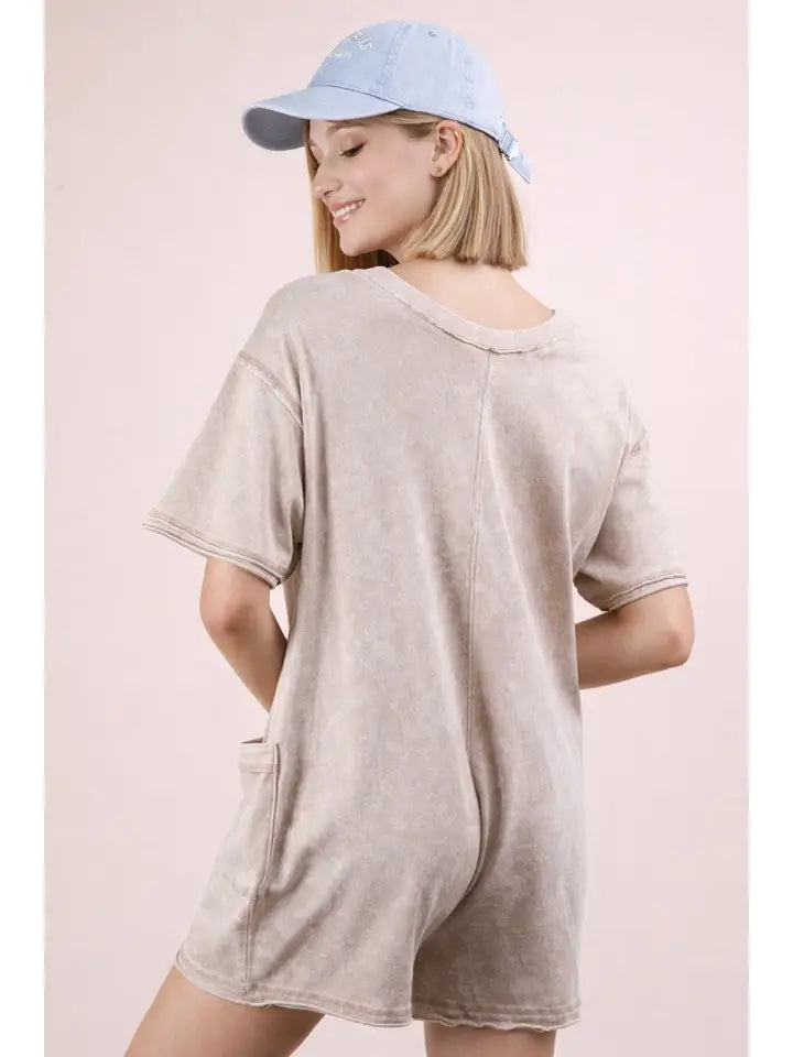 Oversized Casual Knit Romper