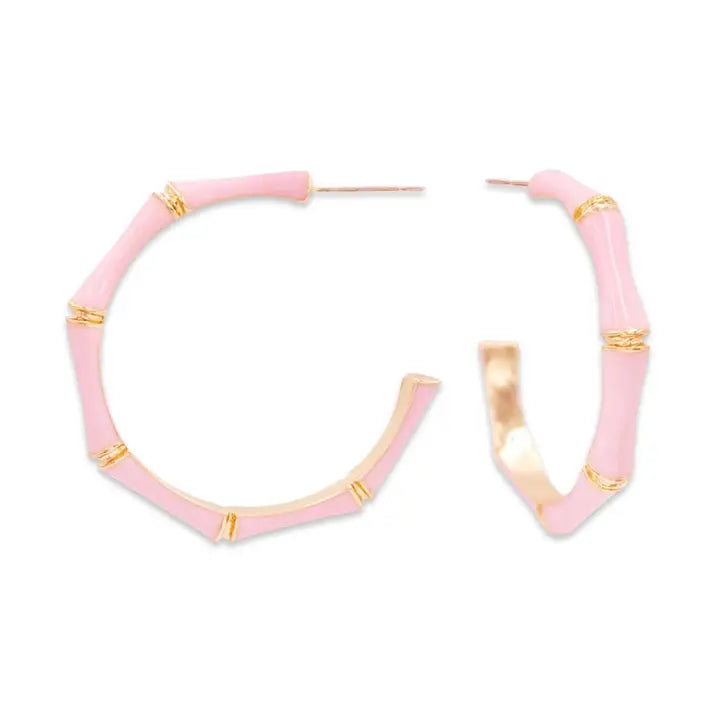 Blush Bamboo Earrings