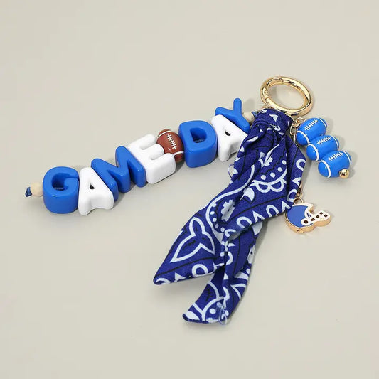 Gameday Football Bag Charm