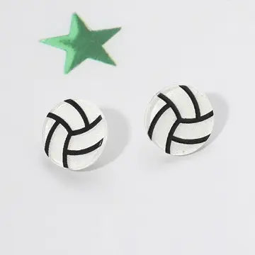 Glitter Resin Stud Earrings