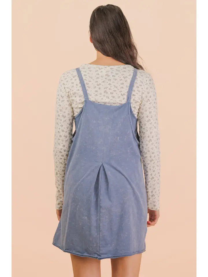 Knit Mini Dress with Shorts Inside
