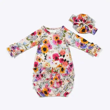 Pansy Baby Gown