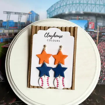 Baseball Star Dangles