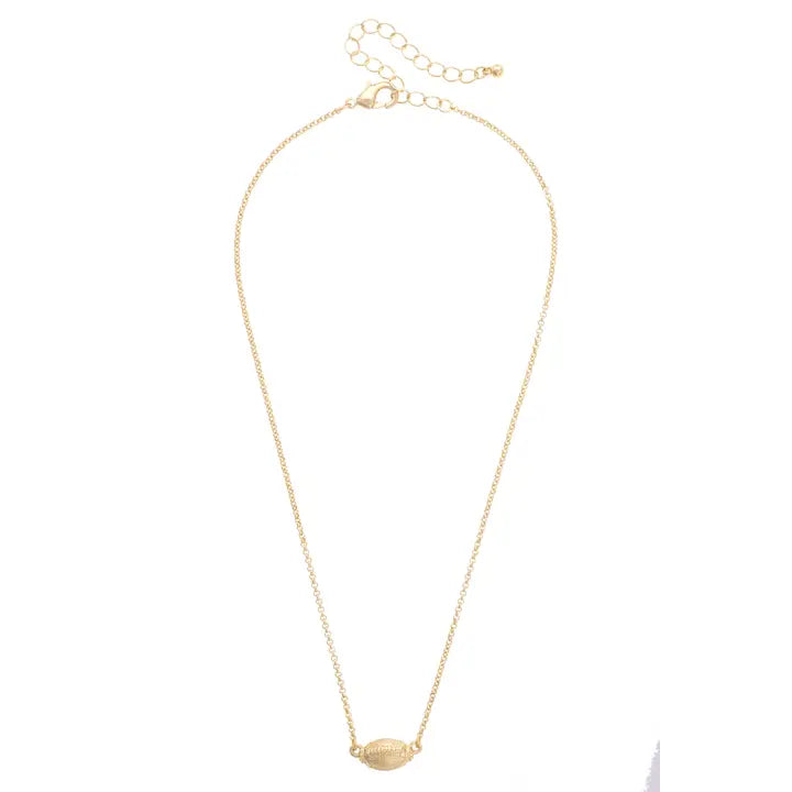 Gold Football Necklace