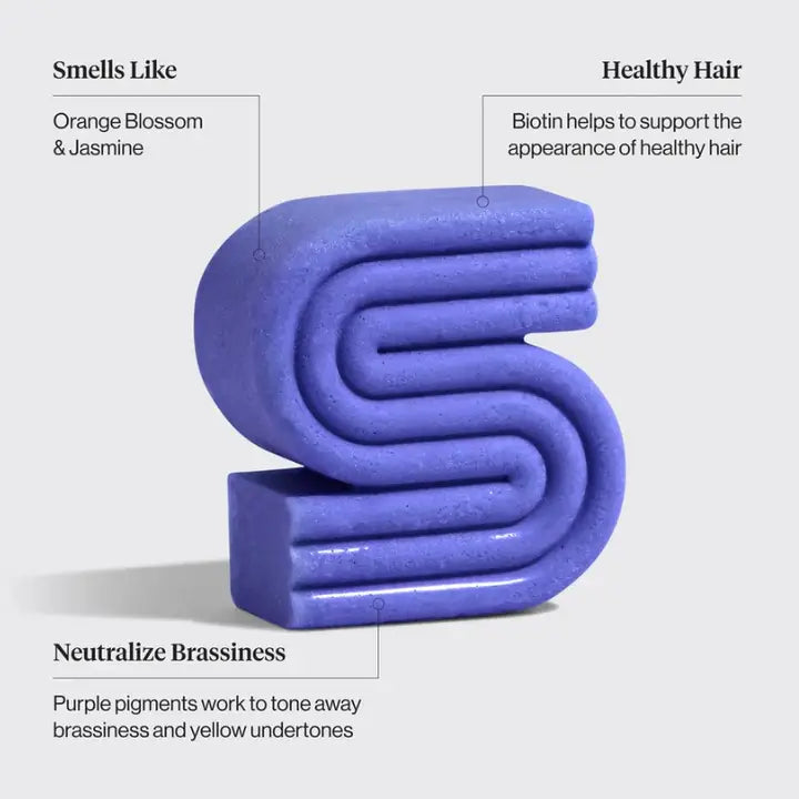 Purple Toning Shampoo & Conditioner Bar Combo For Color-Treated & Grey Hair