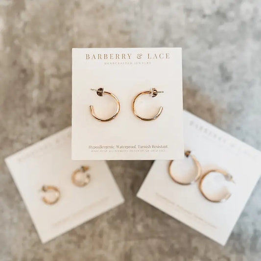 Classic Hoop Earring 1/2" Gold