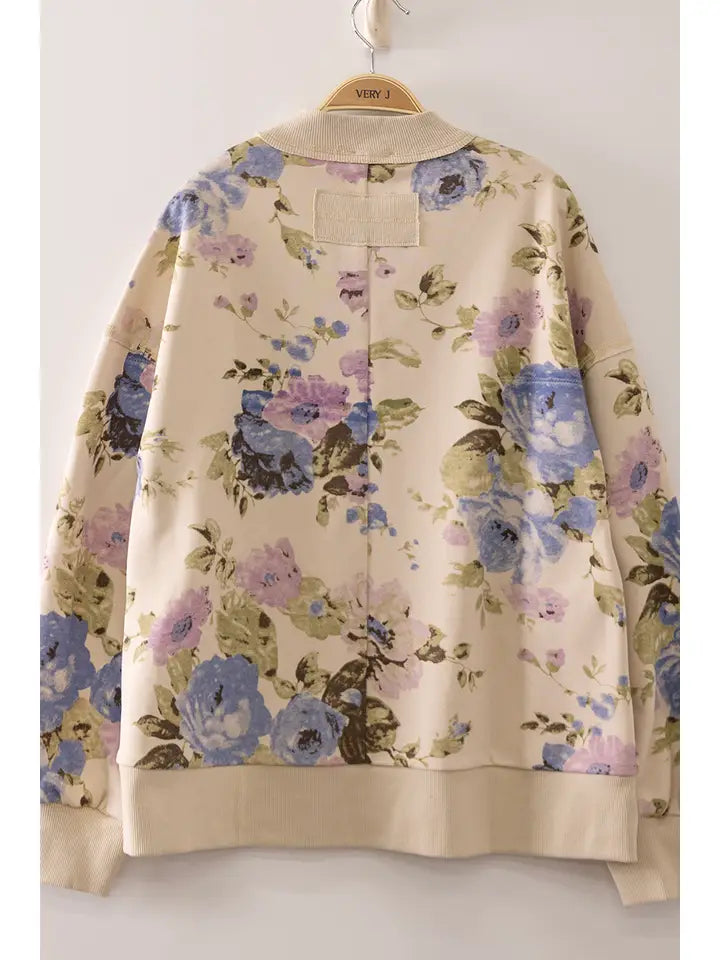 Floral Print Sweatshirt