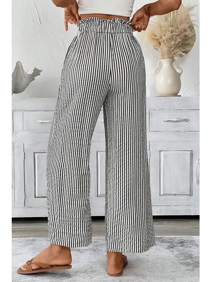 Striped Knot Natural Pocket Pants