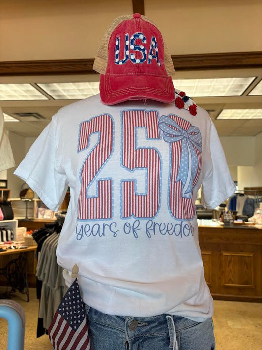 Stars and Stripes Bow Tshirt