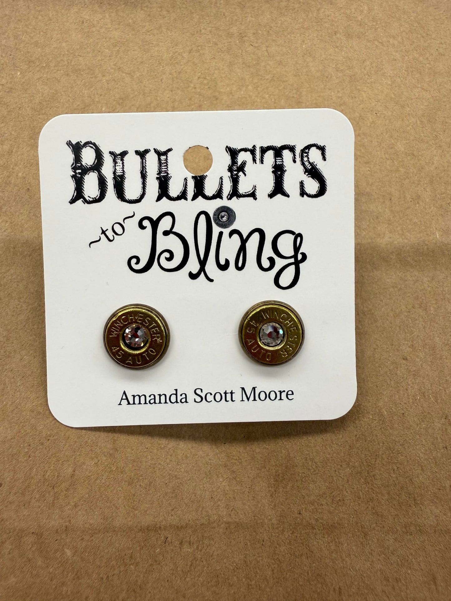 Bullet to Bling Bullet Stud Earrings
