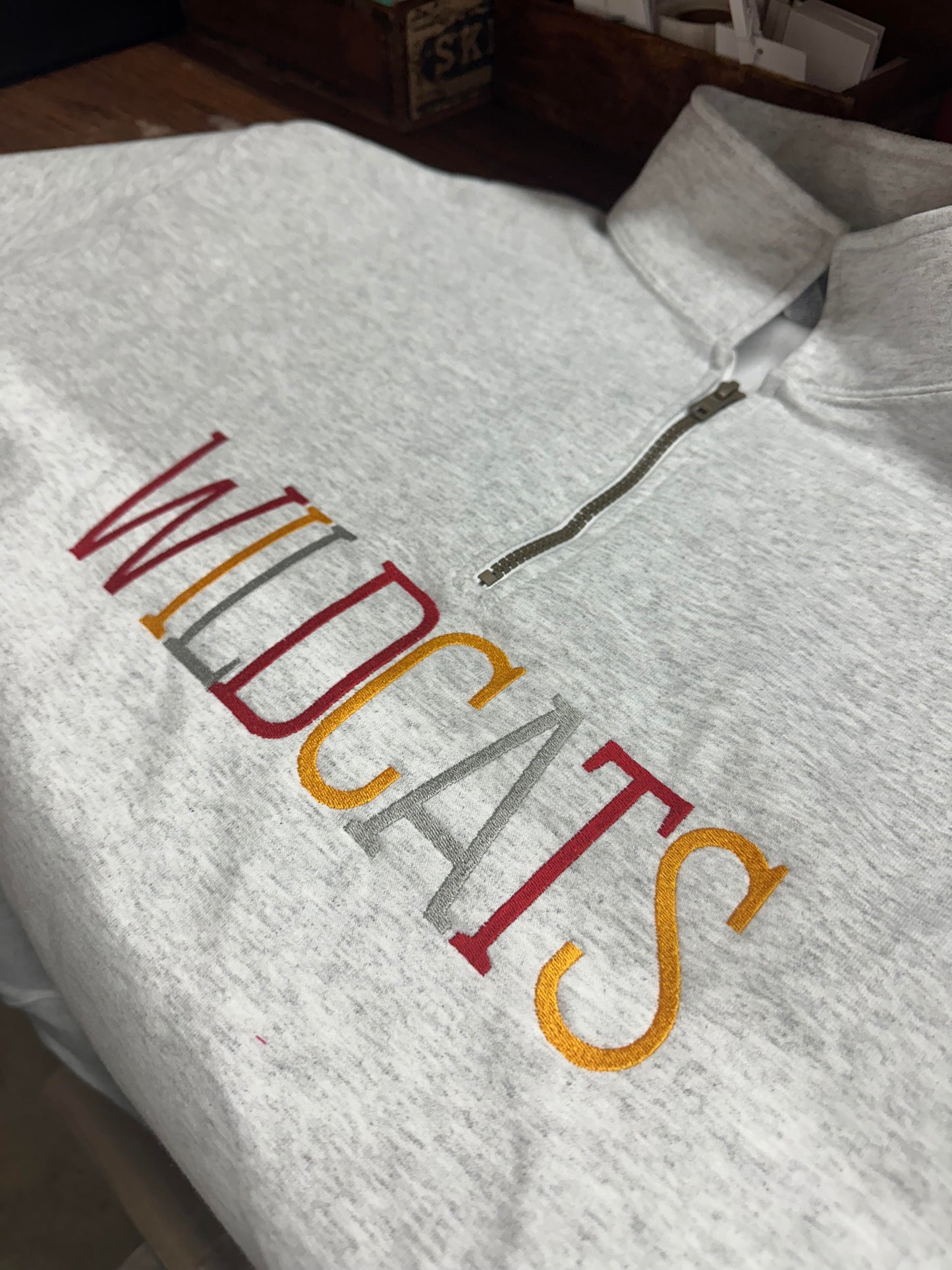 Block Embroidery 1/4 Zip (CUSTOM PREORDER)