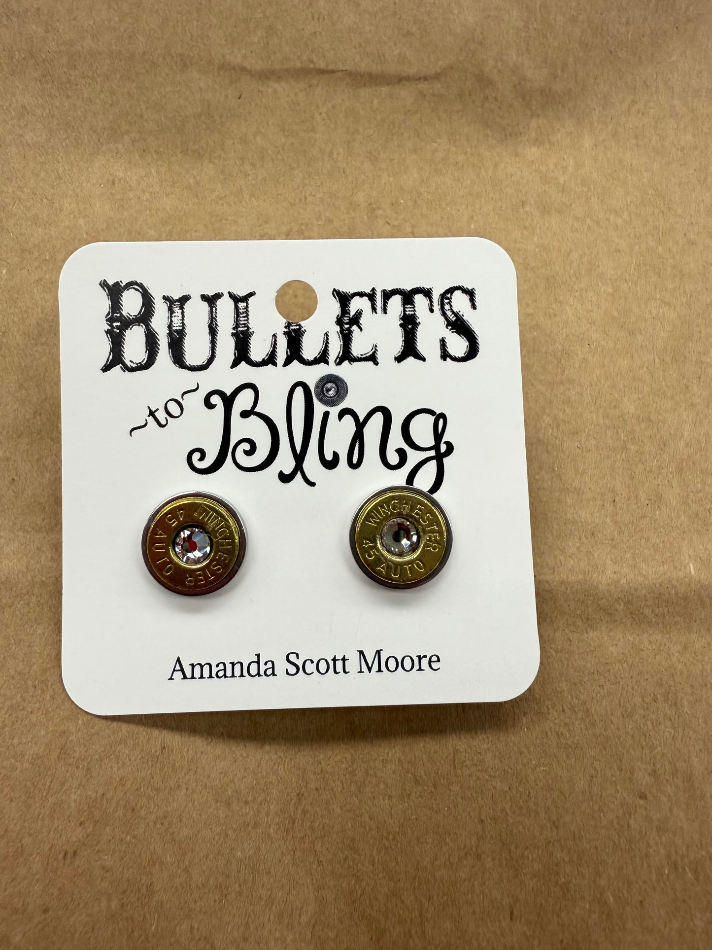 Bullet to Bling Bullet Stud Earrings