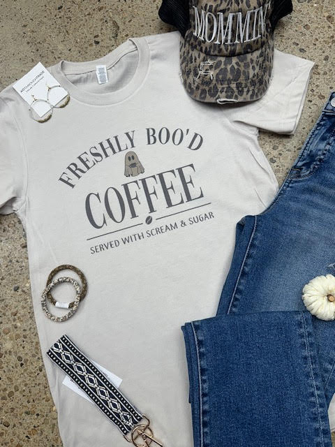 Freshly boo'd coffee tee